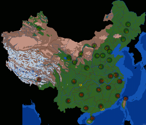 大型中国地图省会大战30p可团可混 缩略图
